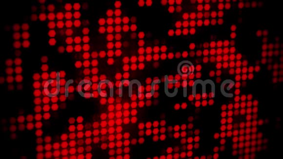 红色发光霓虹灯六角形抽象运动背景VJ循环视频的预览图