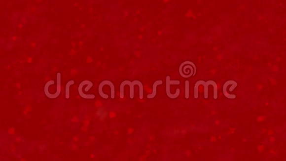 情人节快乐的日语文本由灰尘形成在红色背景下变成水平灰尘视频的预览图