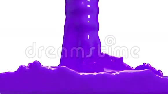 动画紫罗兰汽车油漆浇注和填充屏幕阿尔法通道包括使用卢马哑光3D渲染视图26视频的预览图