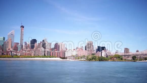 纽约上城日灯4k从美国起飞视频的预览图