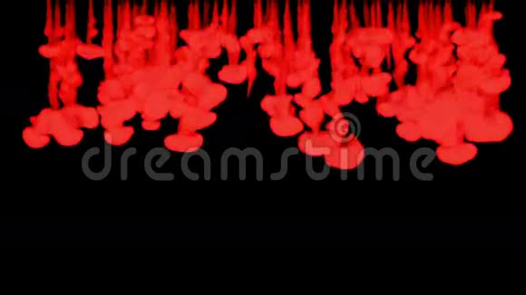 红色背景在瓦特尔系列三维渲染体素图形在黑色背景上见其他版本第2版视频的预览图