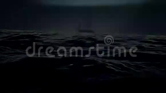大风暴中的帆船视频的预览图