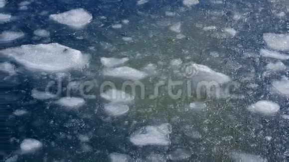 冰在冰冻的海面上移动视频的预览图