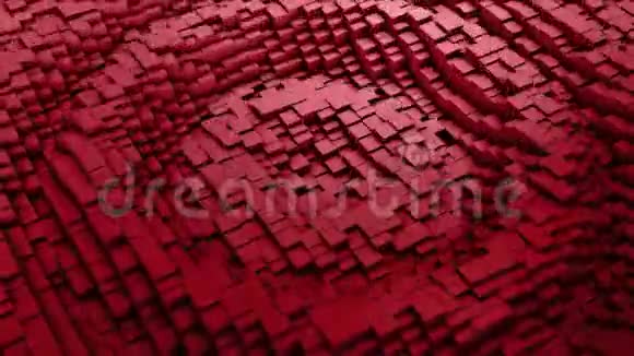 许多红色方块的数码背景视频的预览图