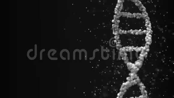 灰色DNA分子无缝环视频的预览图