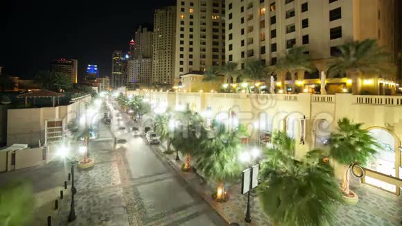 迪拜旅游街的时间流逝视频的预览图