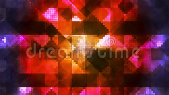 广播高科技钻石变换图案多色抽象可循环4K视频的预览图
