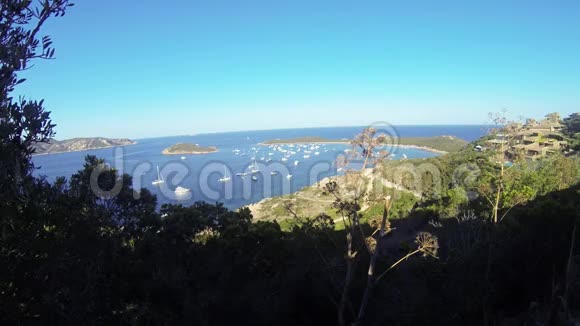 撒丁岛海洋景观卡波科达卡瓦洛视频的预览图