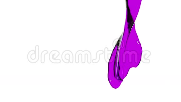 紫漆填充屏幕阿尔法通道包括像卢马哑光3D渲染1视频的预览图