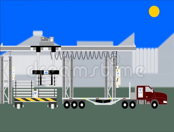智能工厂自动运输过程中的金属钢瓶视频的预览图