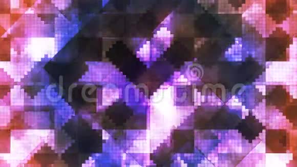 广播高科技钻石变换图案多色抽象可循环4K视频的预览图