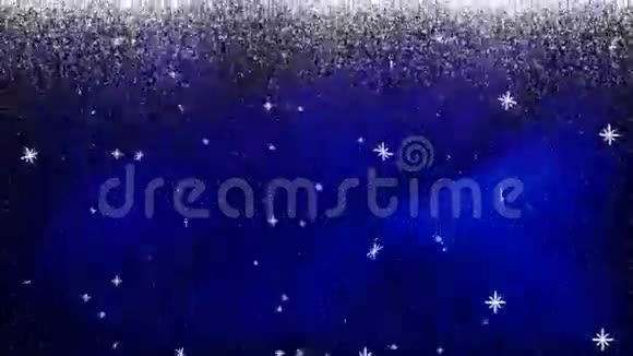 降雪BKG1蓝色视频的预览图
