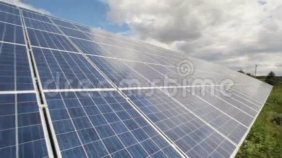 太阳能电池板股票视频视频的预览图