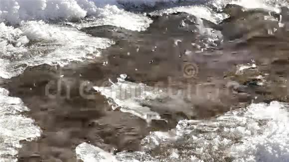 生态理念纯净冰冬流视频的预览图