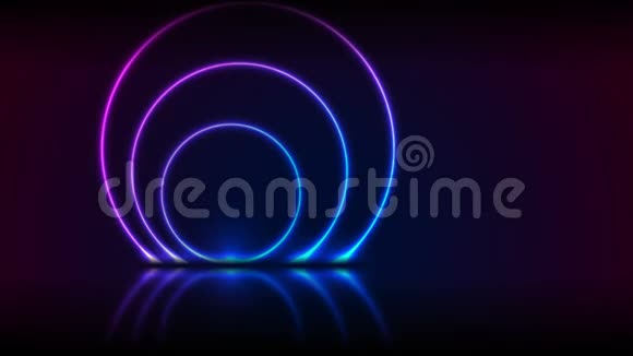 蓝紫外霓虹灯激光圈技术视频动画视频的预览图