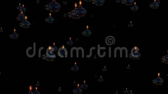移动蜡烛无缝环的动画背景视频的预览图