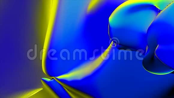 五颜六色气泡的奇妙结构亮色气泡慢运动油美漆表面颜色宇宙视频的预览图