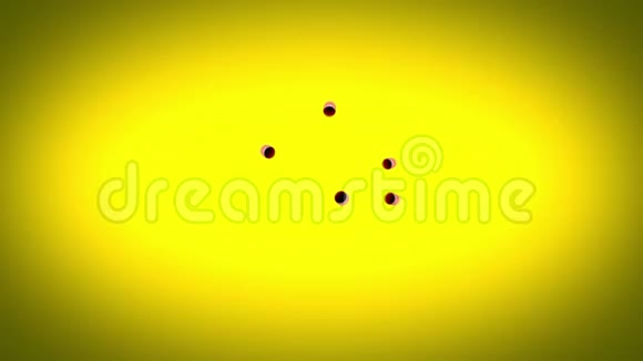 黄色背景上的粒子视频的预览图