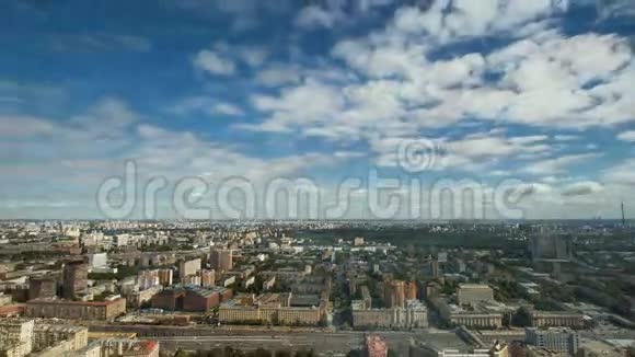 莫斯科市的鸟瞰图视频的预览图
