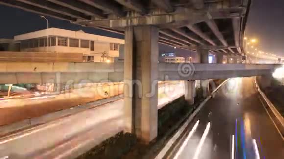 高速公路交通时间流逝视频的预览图