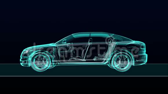 汽车技术传动轴系统发动机内部座椅X光侧视视频的预览图