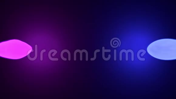 复古迪斯科风格的两种霓虹灯颜色的碰撞吸烟青色和紫色未来色彩缤纷的爆炸动画设计视频的预览图