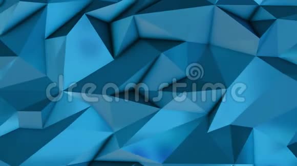 蓝色抽象低聚三角形背景视频的预览图