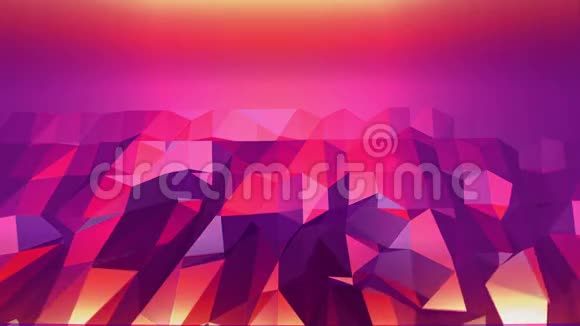 紫罗兰抽象的低聚波面作为优雅的图案环境紫罗兰抽象几何振动环境视频的预览图