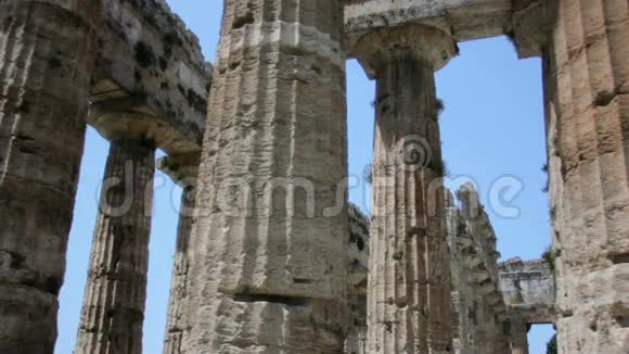 古希腊神庙的支柱视频的预览图