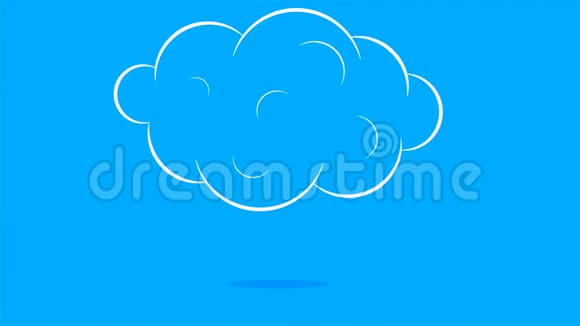 白云在一个平面设计视频的预览图