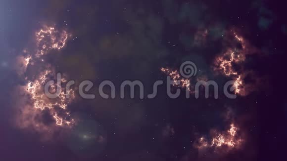 闪烁的星云和恒星的动画视频的预览图