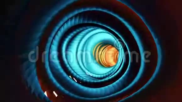 飞行通过闪闪发光的多色隧道视频的预览图