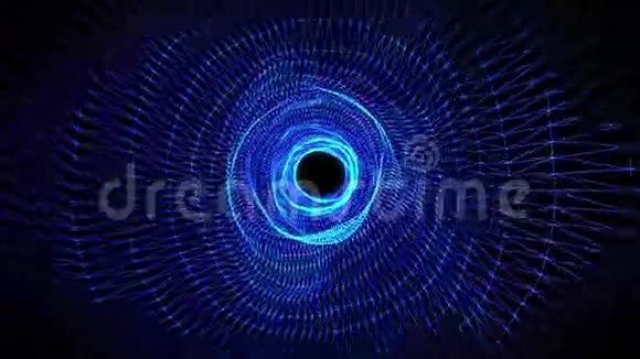 移动数字线路连接隧道主题蓝色电脑绘图视频的预览图