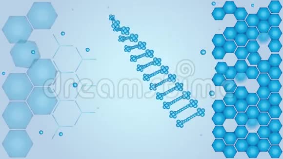 DNA脱氧核糖核酸科学视频视频的预览图