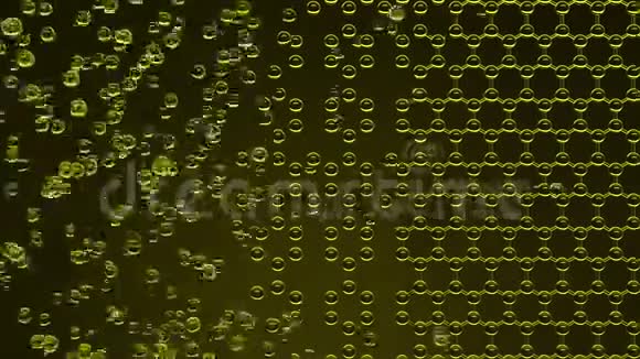 组成黄色六边形分子结构视频的预览图