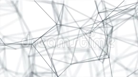 循环未来技术分子文摘背景网络连接未来的发光网络视频的预览图