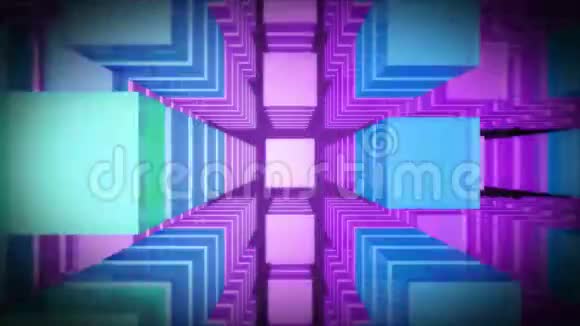 三维顶级紫色水平视频的预览图