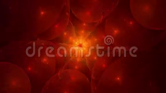 红色气泡旋涡视频的预览图