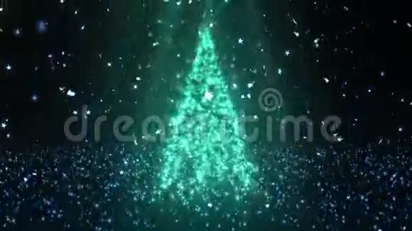 圣诞节雪花闪烁5循环背景视频的预览图