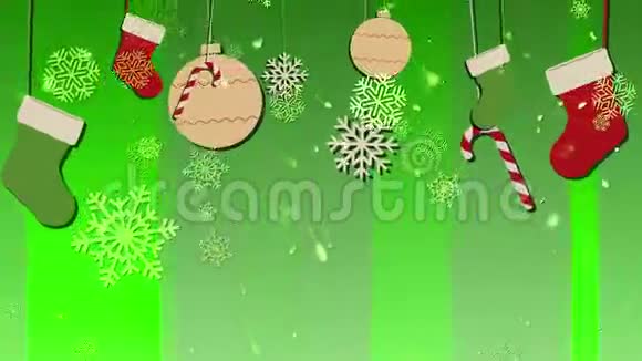 圣诞节BG5循环背景视频的预览图