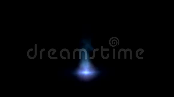 蓝色发光魔法火焰动画图形元素包括阿尔法频道视频的预览图