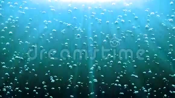 水下空气气泡上升失踪了高清1080视频的预览图