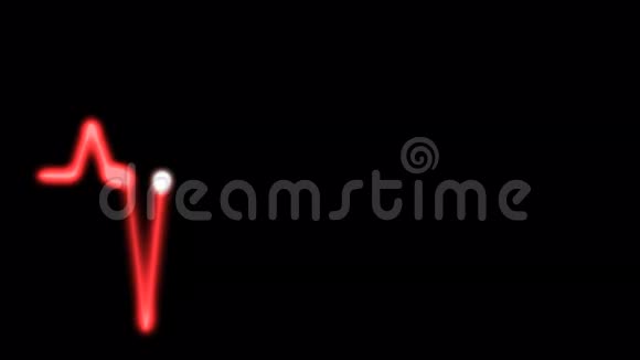 4红色是一个动画的心脏监视器EK视频的预览图