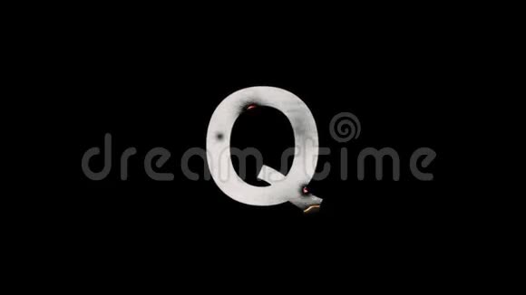 在阿尔法马特燃烧的大写字母Q视频的预览图