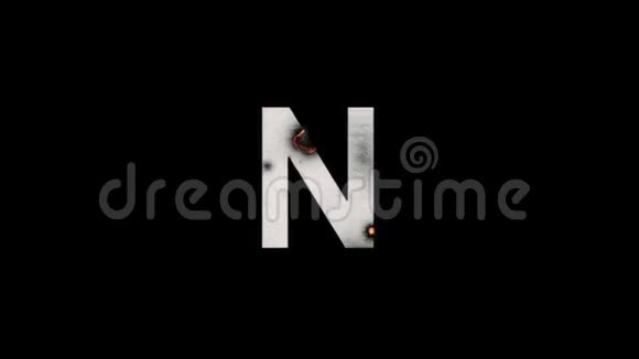 在阿尔法马特燃烧的大写字母N视频的预览图
