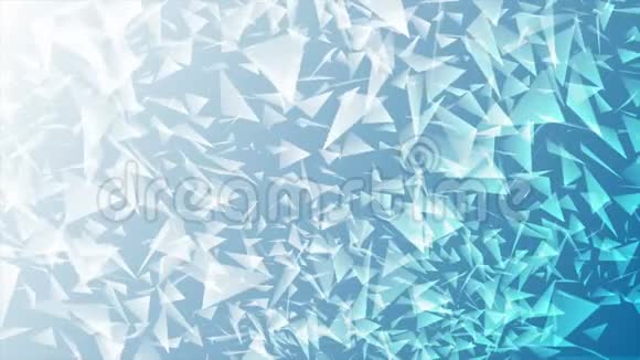 明亮的蓝色抽象多角碎片视频动画视频的预览图