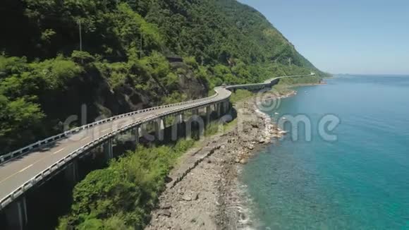 海上高架桥上的公路菲律宾卢松视频的预览图