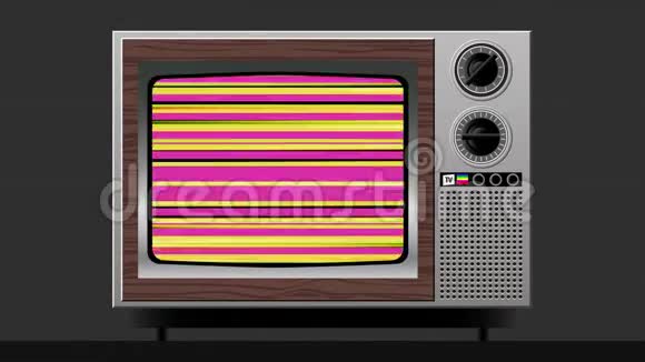 旧电视上的颜色干扰失真视频的预览图