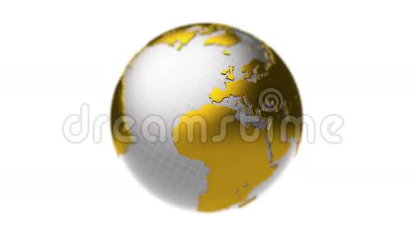 金银地球旋转循环自由度视频的预览图