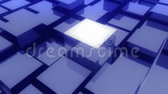 抽象三维金属立方体动画背景视频的预览图